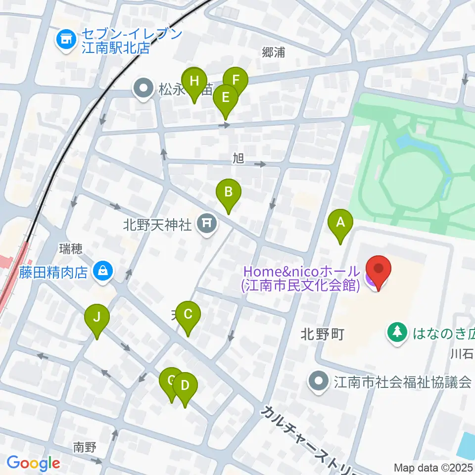 Home&nicoホール周辺の駐車場・コインパーキング一覧地図