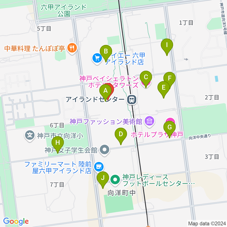 神戸ファッションマート周辺の駐車場・コインパーキング一覧地図