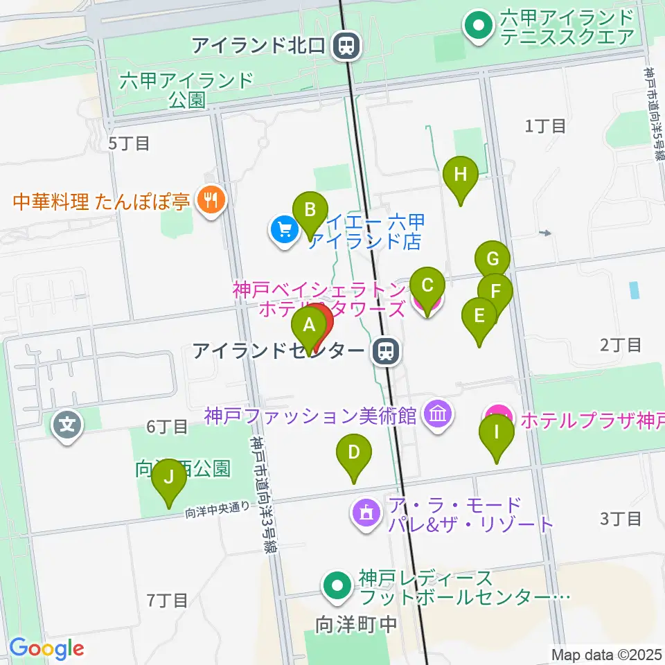 神戸ファッションマート周辺の駐車場・コインパーキング一覧地図