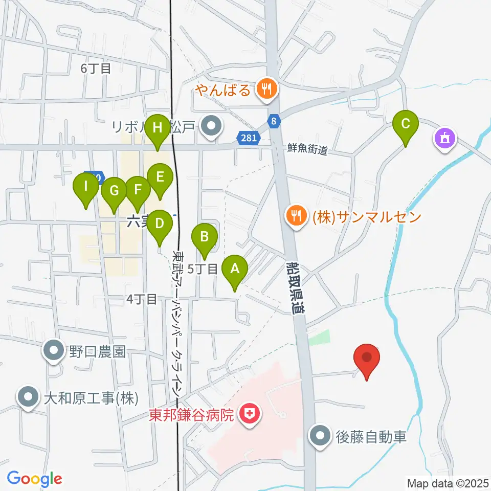三好ギター教室周辺の駐車場・コインパーキング一覧地図