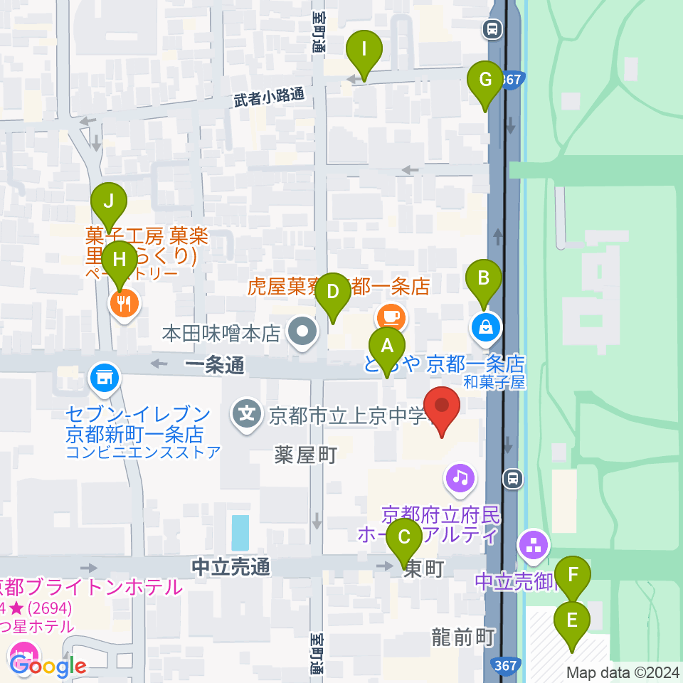 金剛能楽堂周辺の駐車場・コインパーキング一覧地図