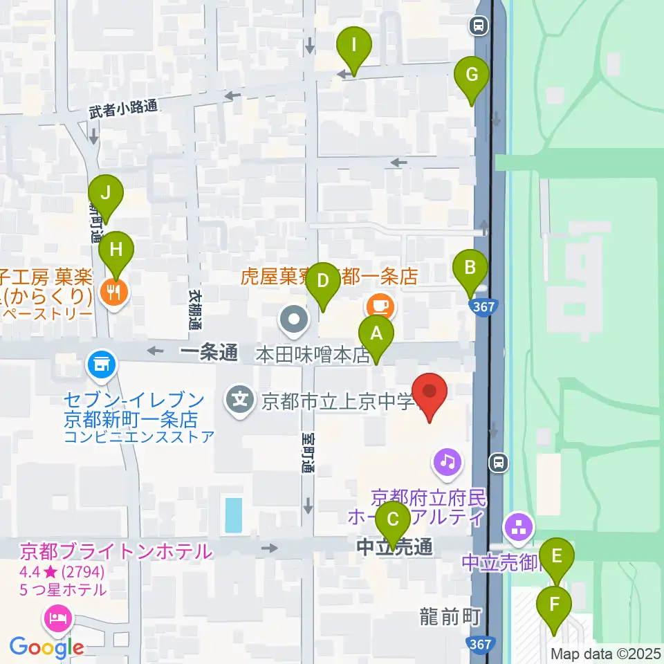 金剛能楽堂周辺の駐車場・コインパーキング一覧地図