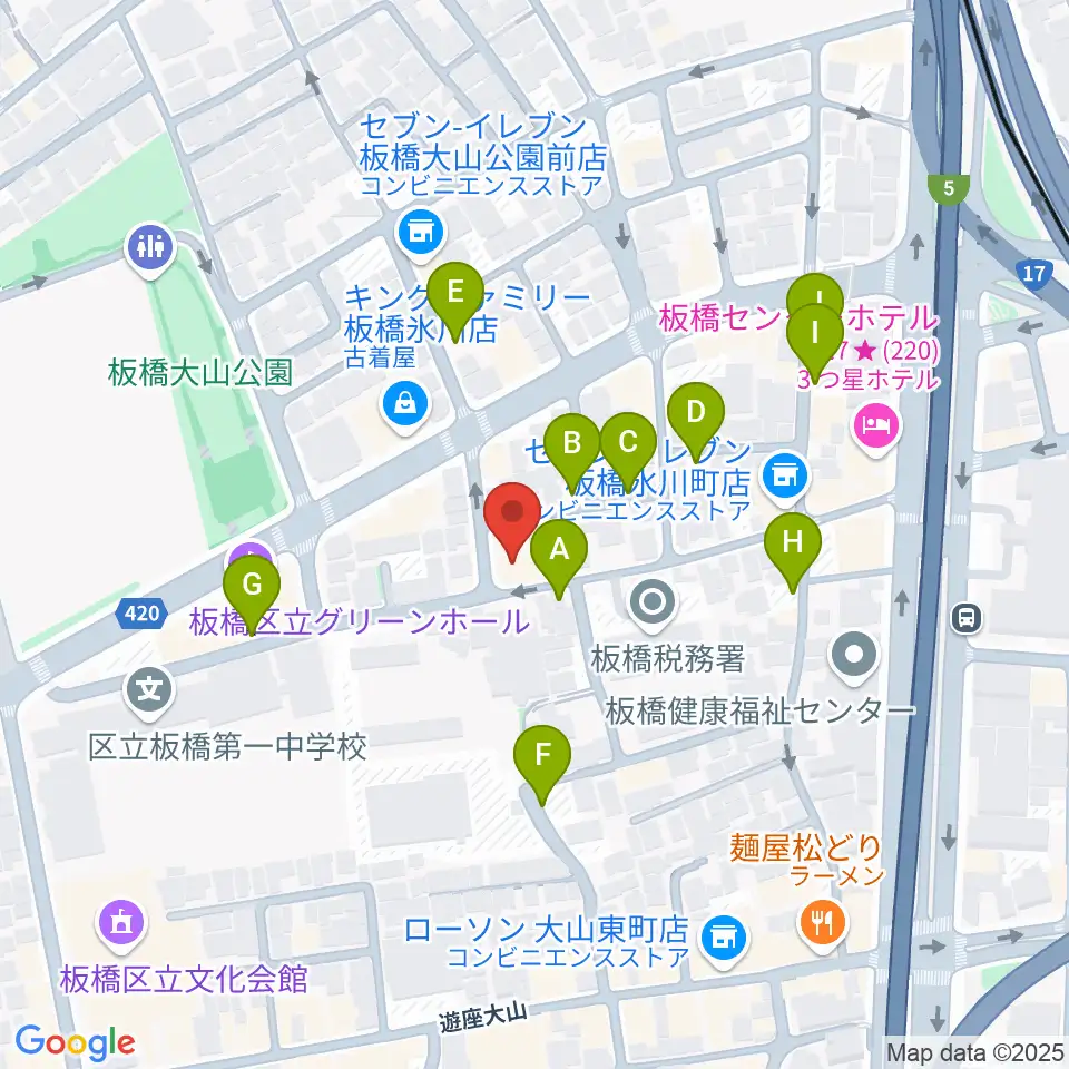 サブテレニアン周辺の駐車場・コインパーキング一覧地図