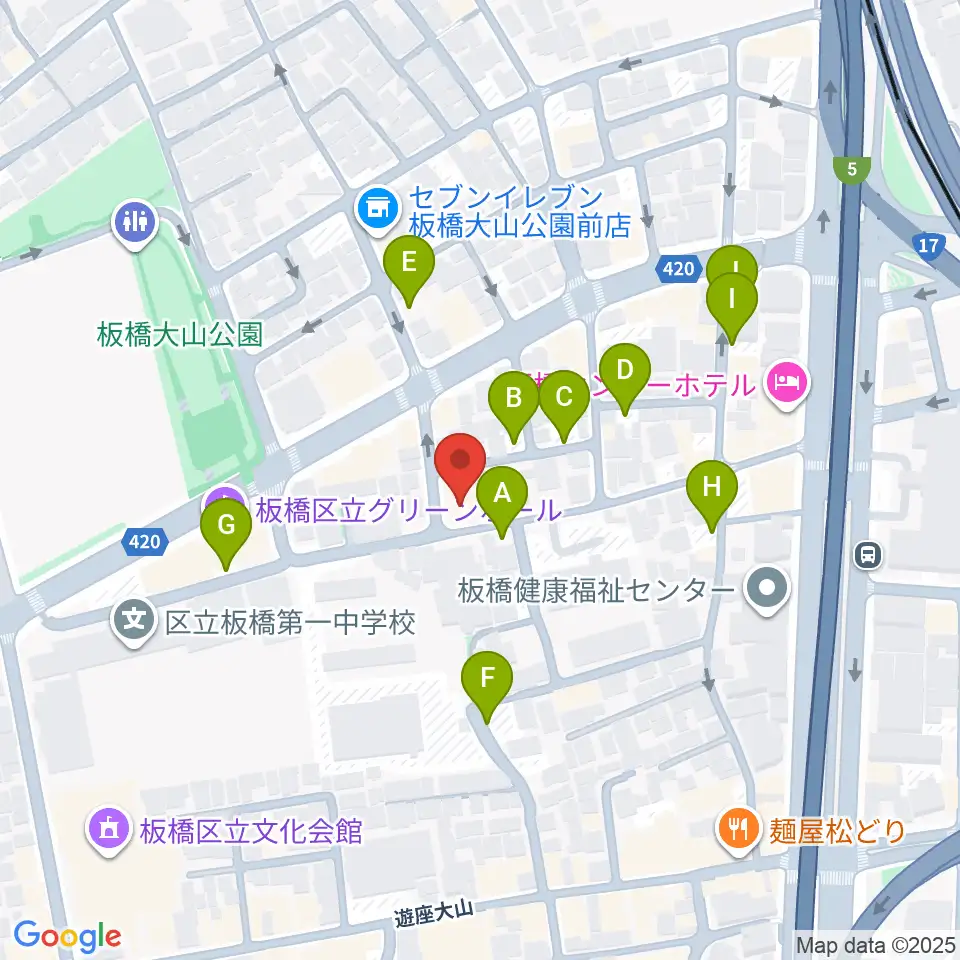 サブテレニアン周辺の駐車場・コインパーキング一覧地図