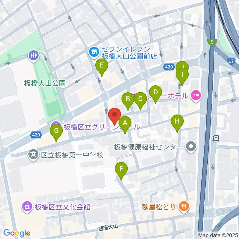 サブテレニアン周辺の駐車場・コインパーキング一覧地図