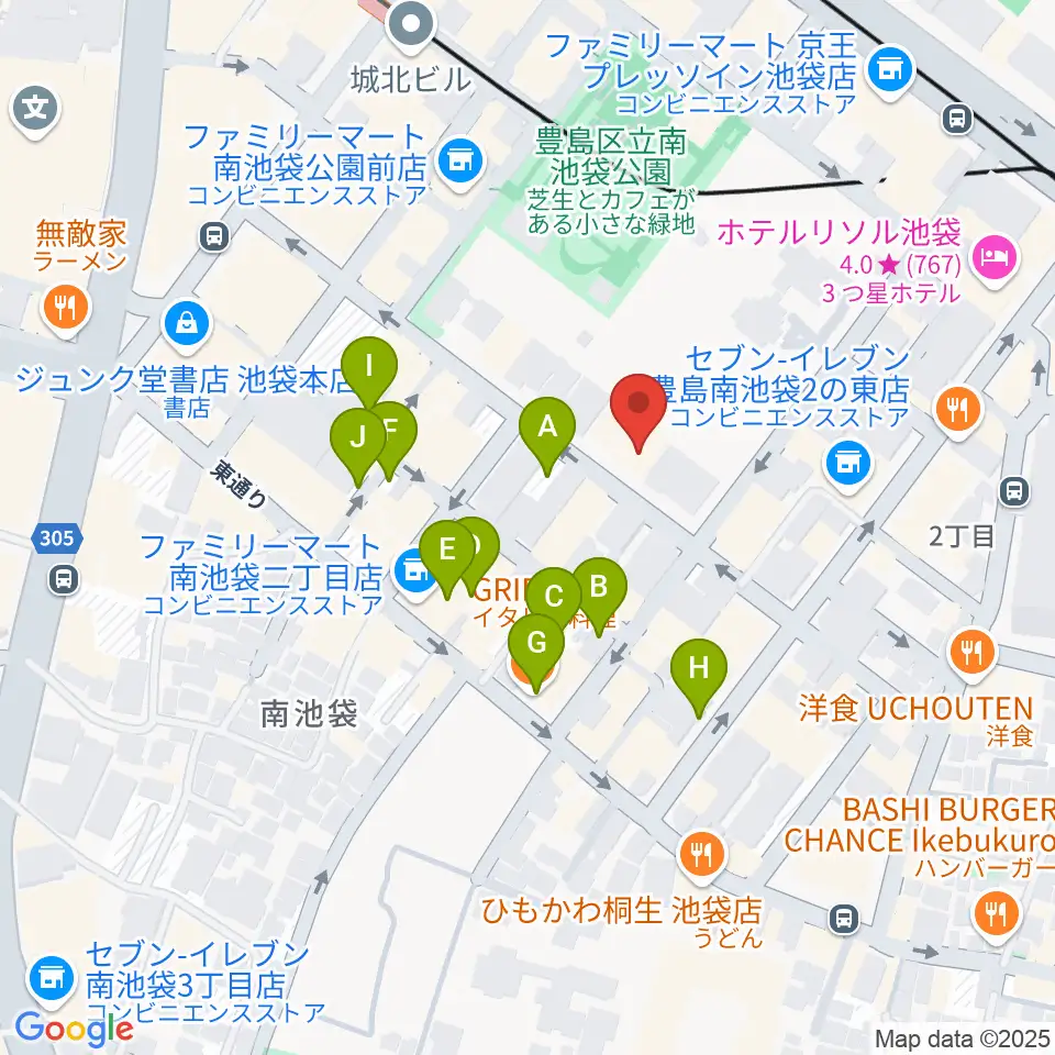 シアターグリーン周辺の駐車場・コインパーキング一覧地図