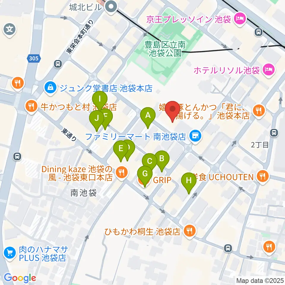 シアターグリーン周辺の駐車場・コインパーキング一覧地図