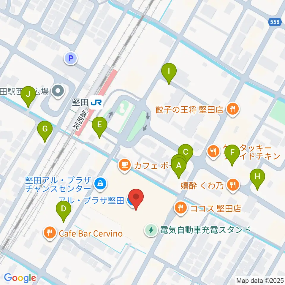 JEUGIA アル・プラザ堅田センター周辺の駐車場・コインパーキング一覧地図