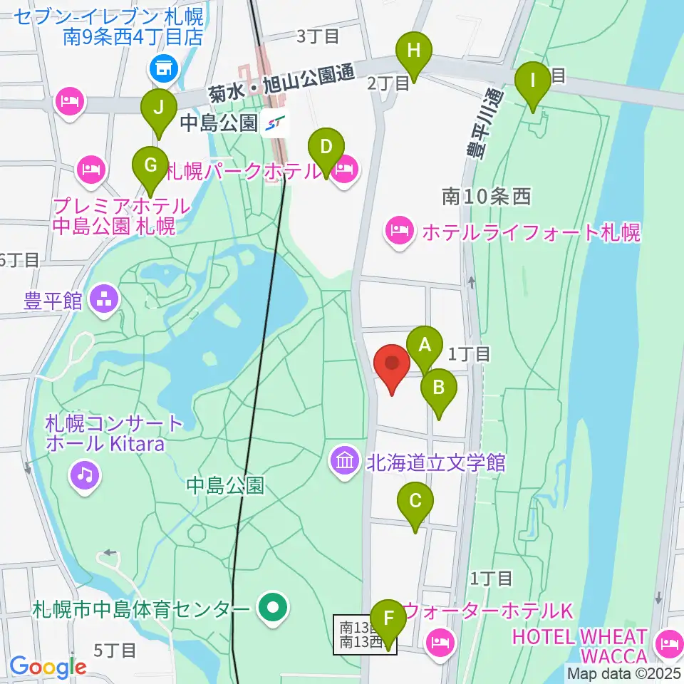 扇谷記念スタジオ・シアターZOO周辺の駐車場・コインパーキング一覧地図