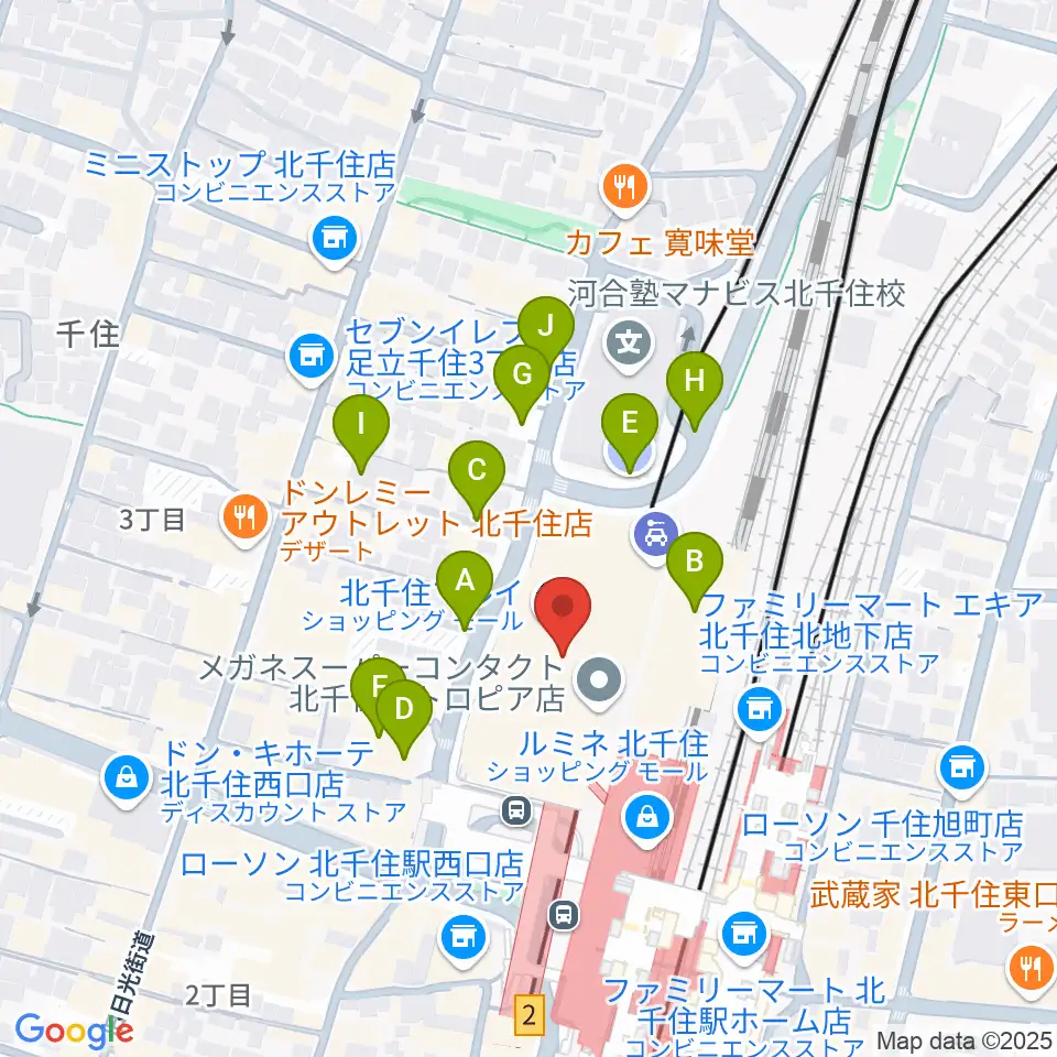 北千住シアター1010周辺の駐車場・コインパーキング一覧地図