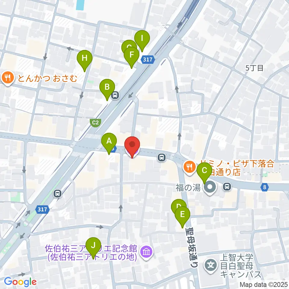 シアター風姿花伝周辺の駐車場・コインパーキング一覧地図