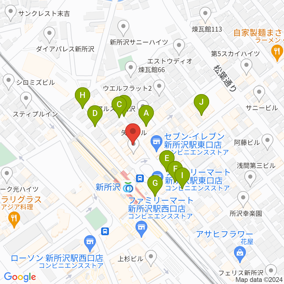 空の上の音楽教室周辺の駐車場・コインパーキング一覧地図