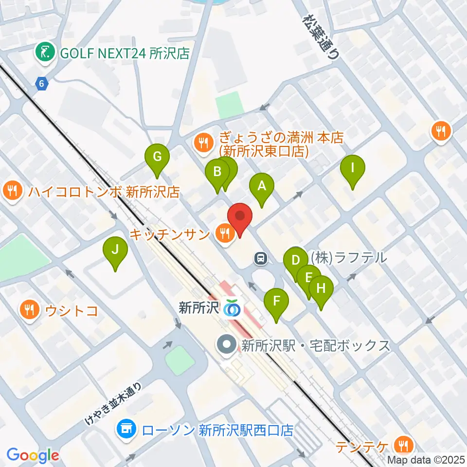 空の上の音楽教室周辺の駐車場・コインパーキング一覧地図