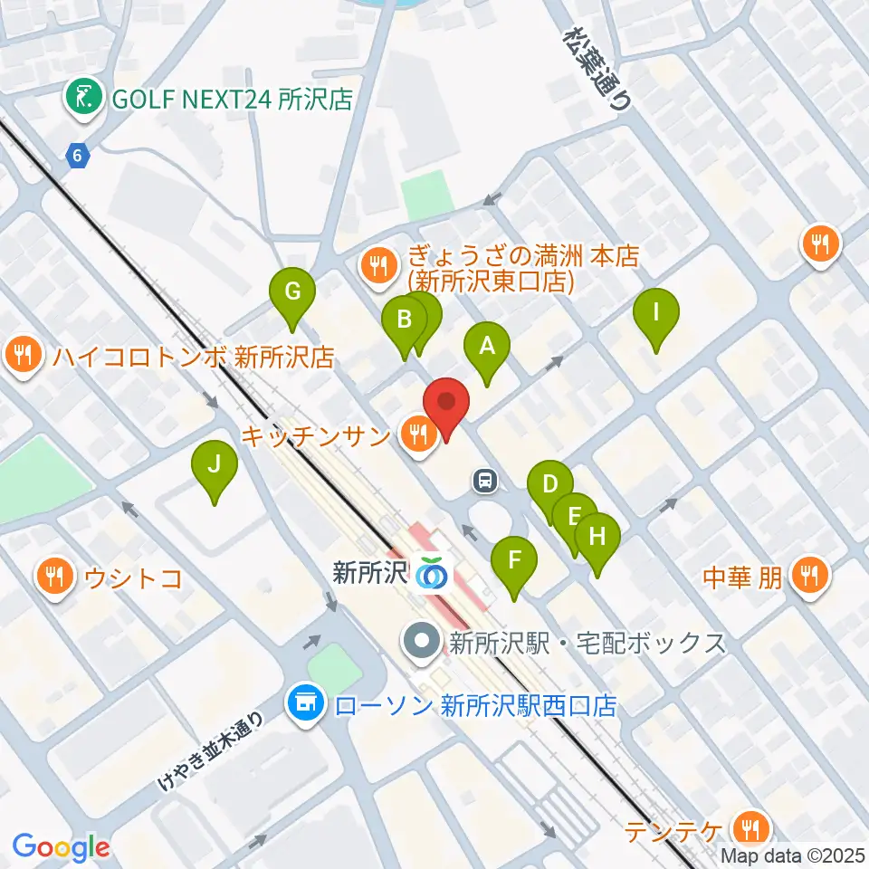 空の上の音楽教室周辺の駐車場・コインパーキング一覧地図