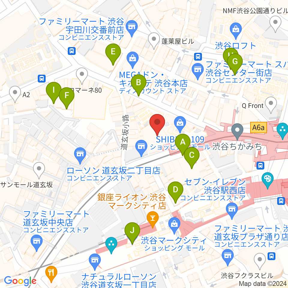 CBGKシブゲキ!!周辺の駐車場・コインパーキング一覧地図