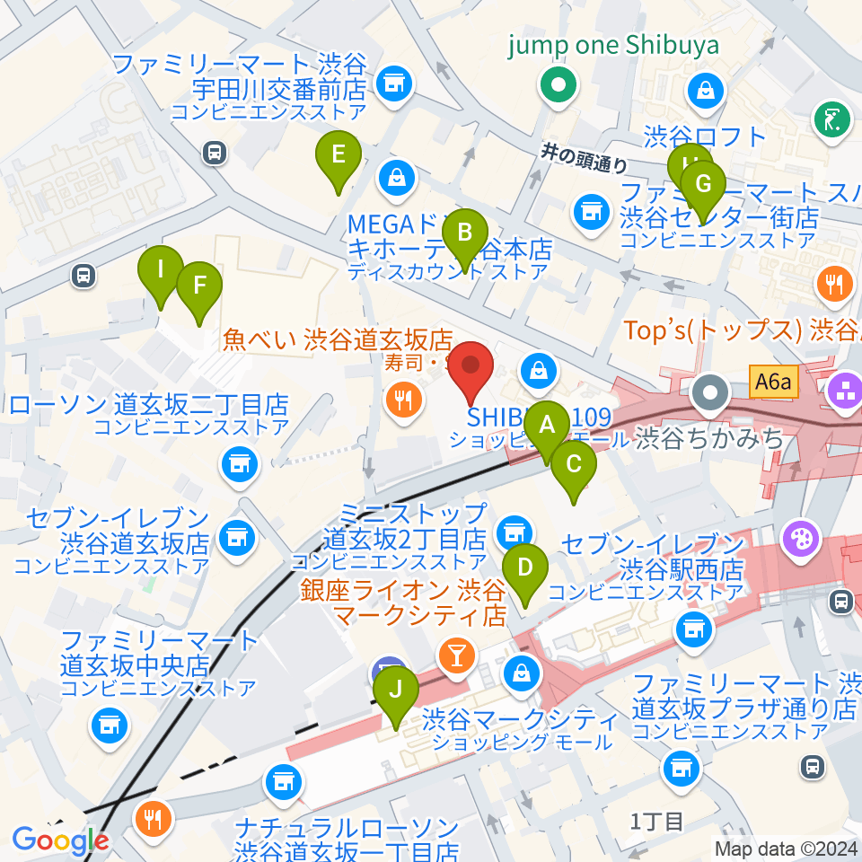 CBGKシブゲキ!!周辺の駐車場・コインパーキング一覧地図