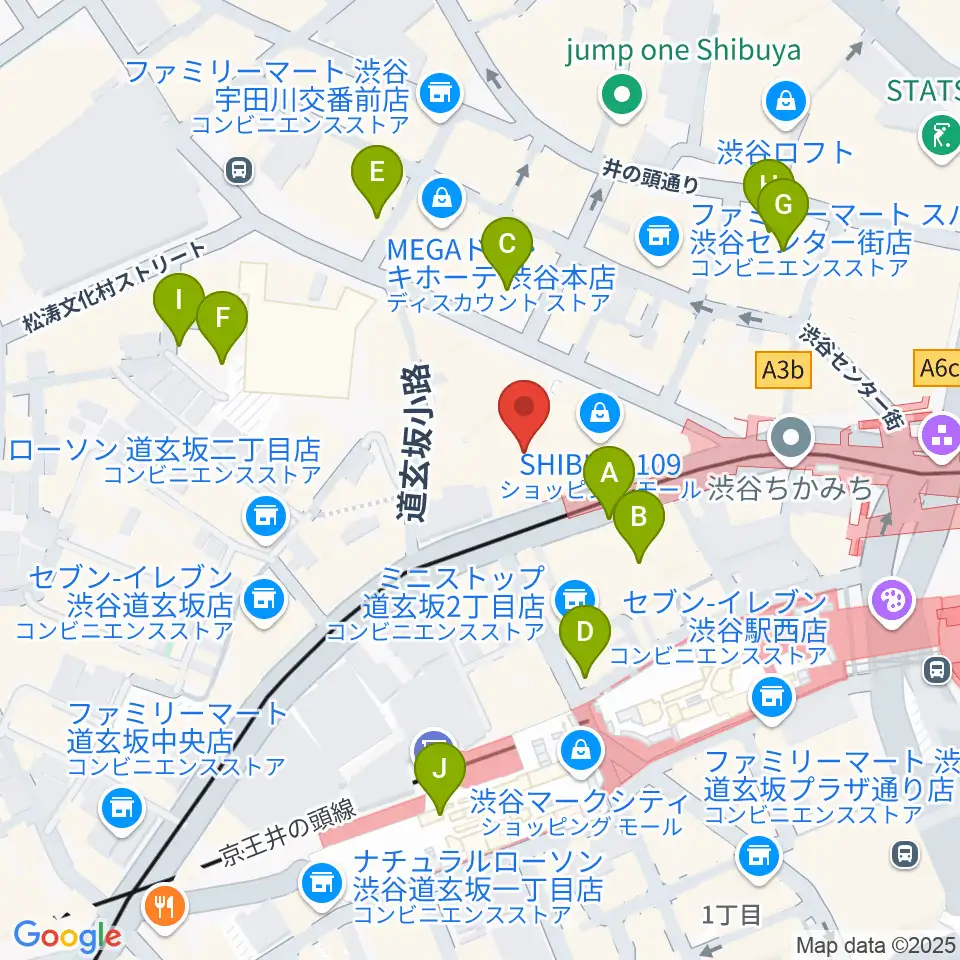 CBGKシブゲキ!!周辺の駐車場・コインパーキング一覧地図