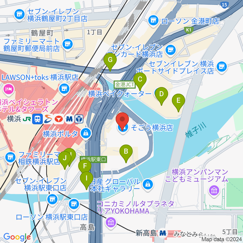 新都市ホール周辺の駐車場・コインパーキング一覧地図