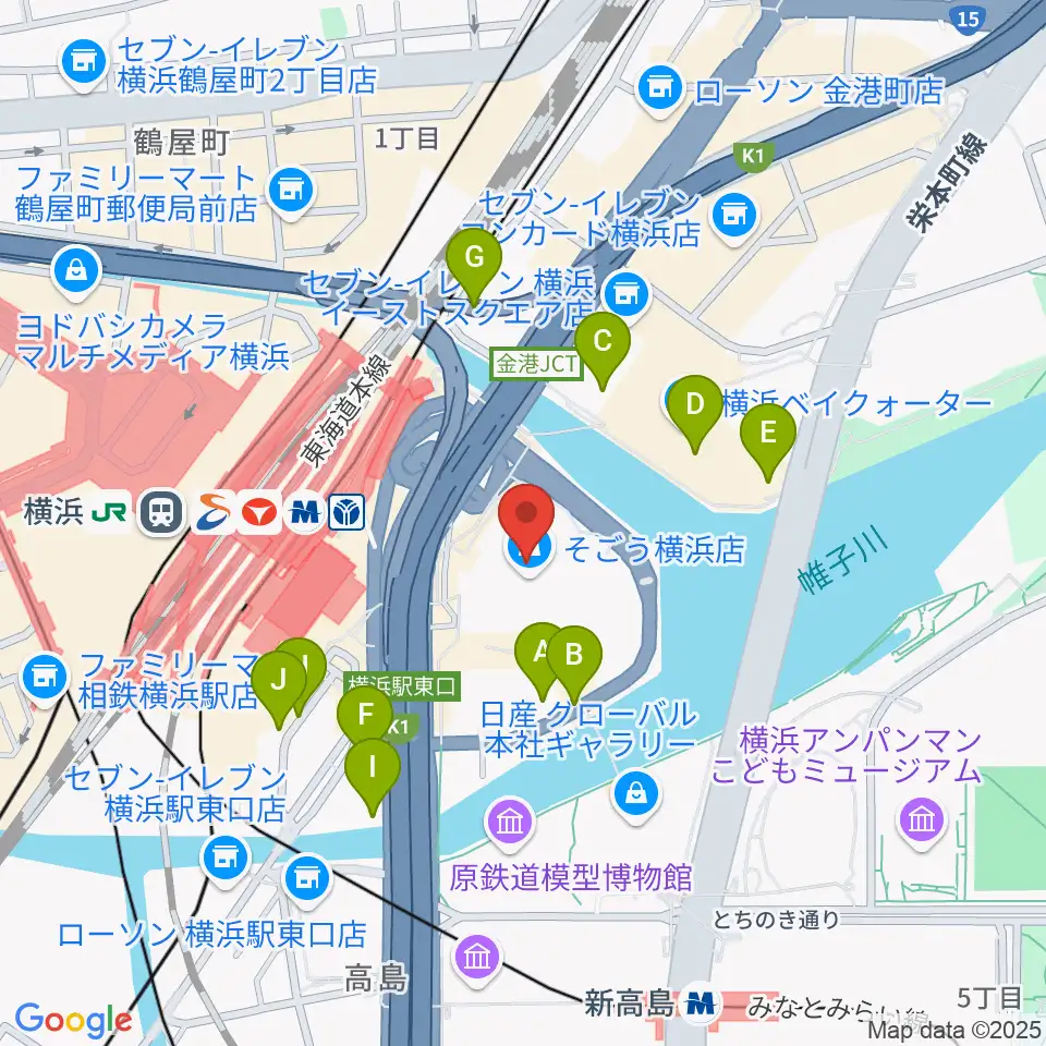 新都市ホール周辺の駐車場・コインパーキング一覧地図
