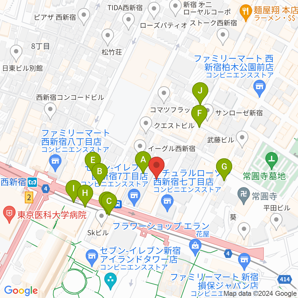 関交協ハーモニックホール周辺の駐車場・コインパーキング一覧地図