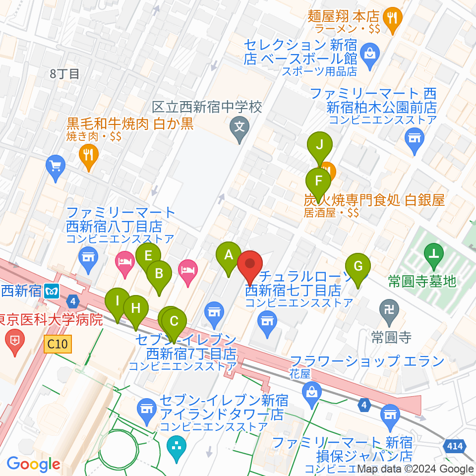 関交協ハーモニックホール周辺の駐車場・コインパーキング一覧地図