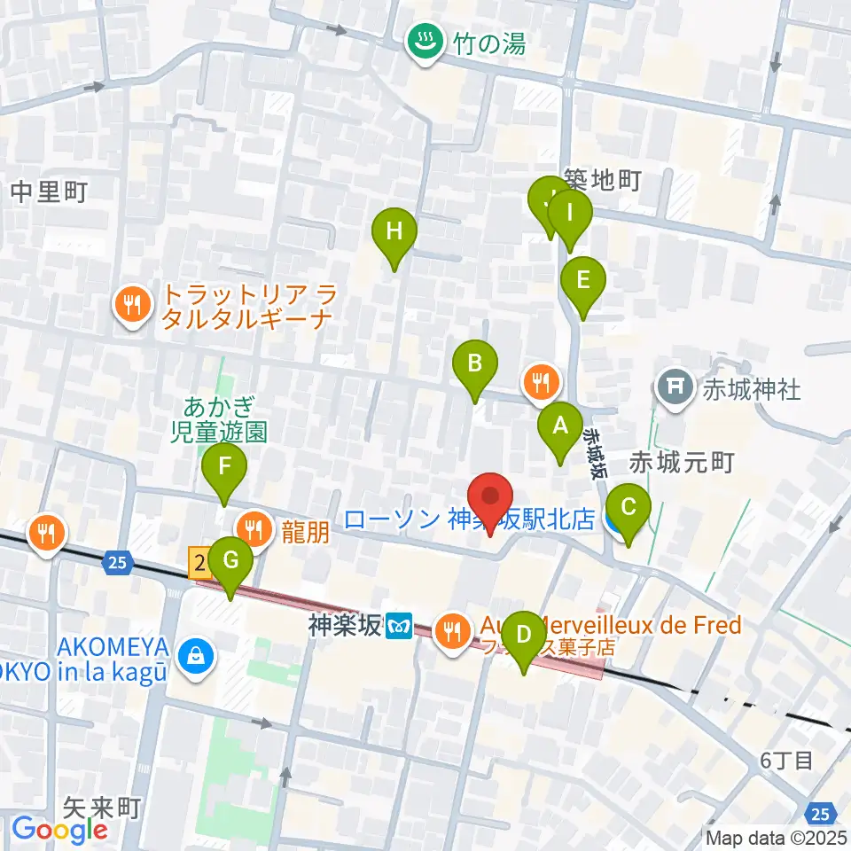 神楽坂セッションハウス周辺の駐車場・コインパーキング一覧地図