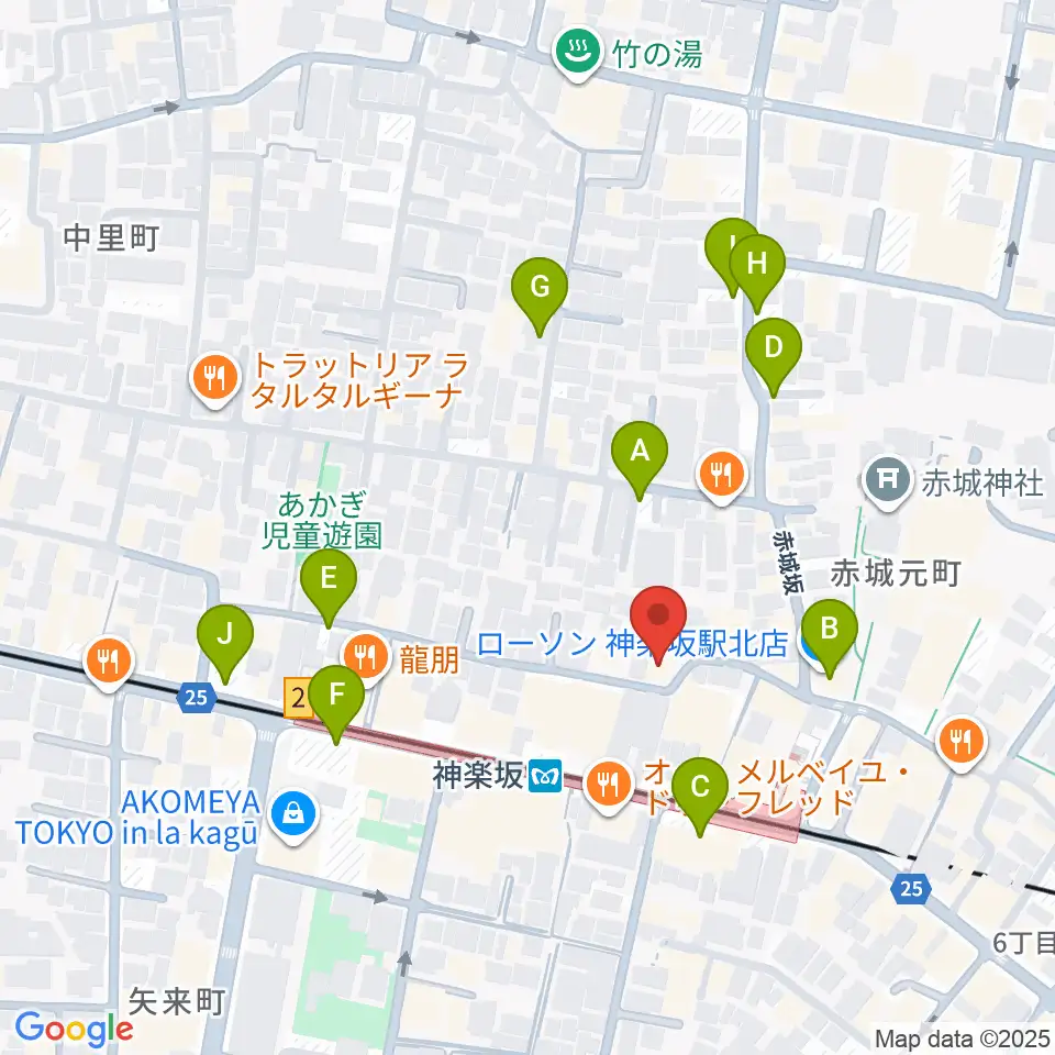 神楽坂セッションハウス周辺の駐車場・コインパーキング一覧地図