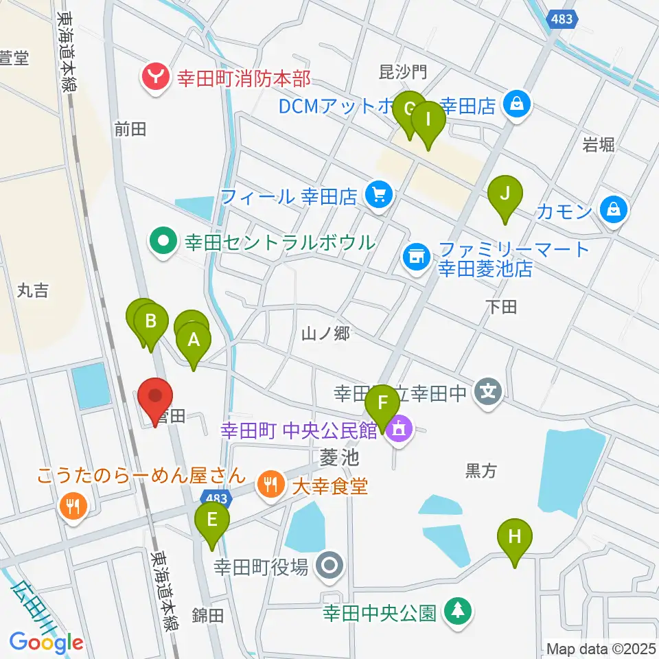 ヴァリアス ルシアリー周辺の駐車場・コインパーキング一覧地図