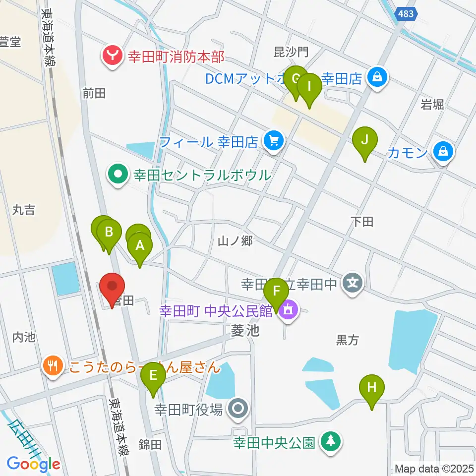ヴァリアス ルシアリー周辺の駐車場・コインパーキング一覧地図