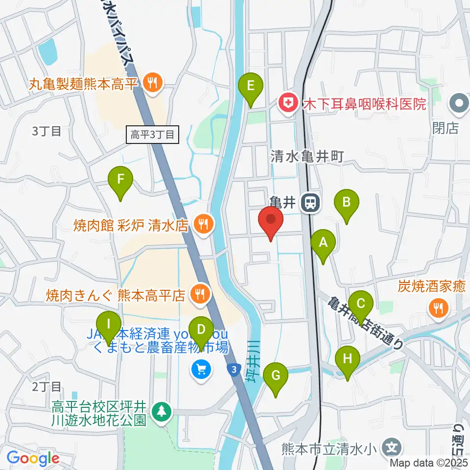大谷楽器 清水教室周辺の駐車場・コインパーキング一覧地図