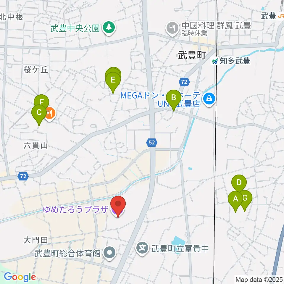 ゆめたろうプラザ 武豊町民会館周辺の駐車場・コインパーキング一覧地図