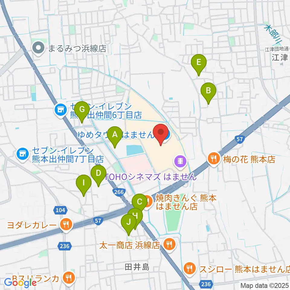 大谷楽器 はません教室周辺の駐車場・コインパーキング一覧地図