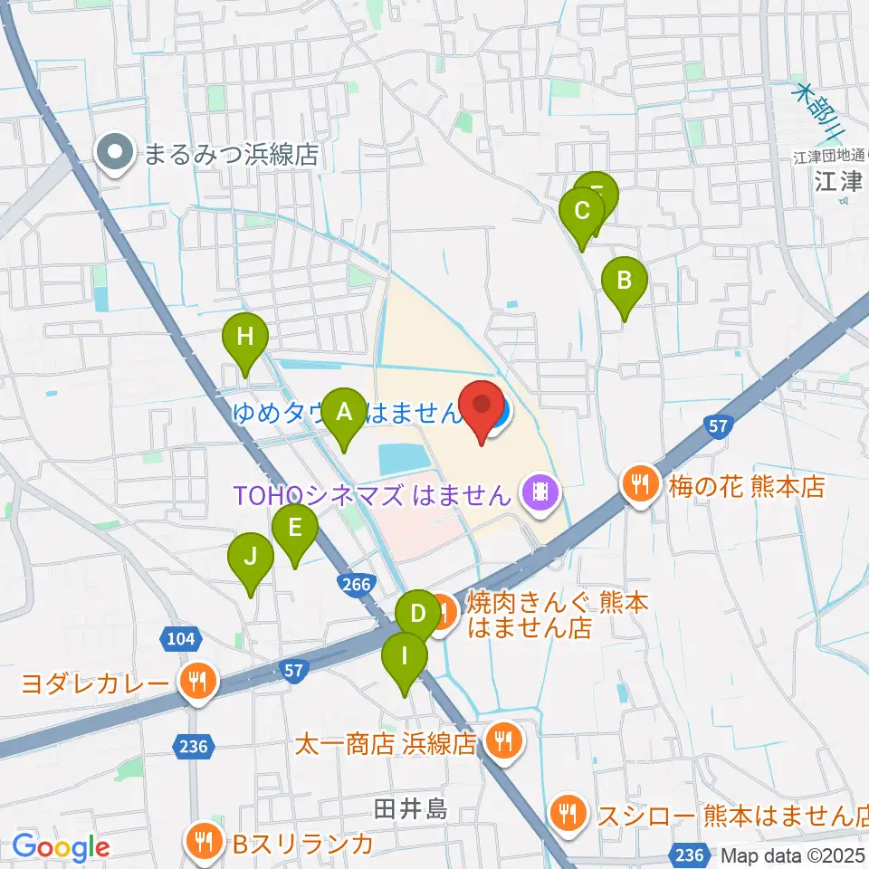 大谷楽器 はません教室周辺の駐車場・コインパーキング一覧地図