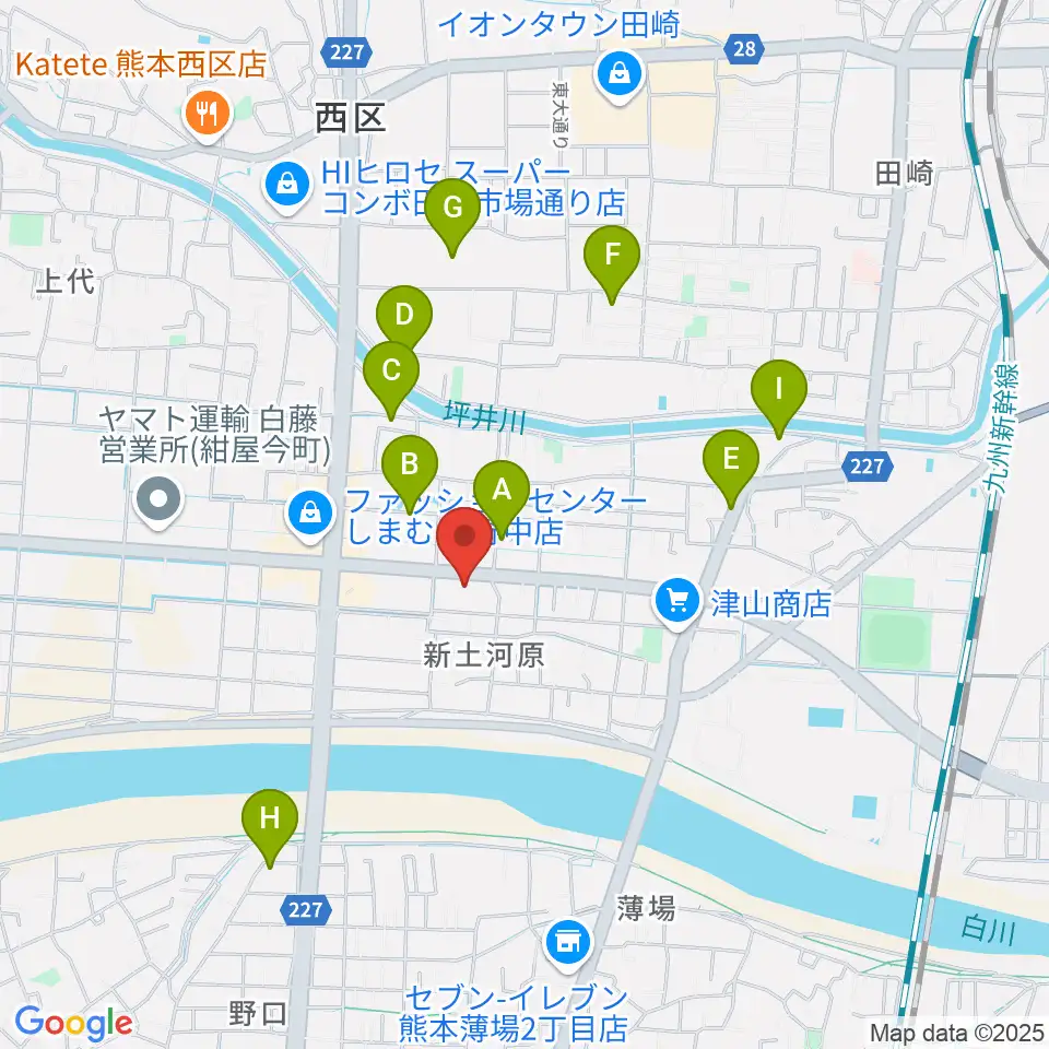 大谷楽器 新土河原教室周辺の駐車場・コインパーキング一覧地図