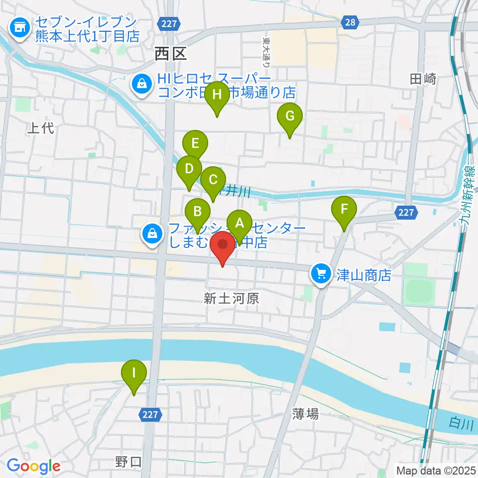 大谷楽器 新土河原教室周辺の駐車場・コインパーキング一覧地図