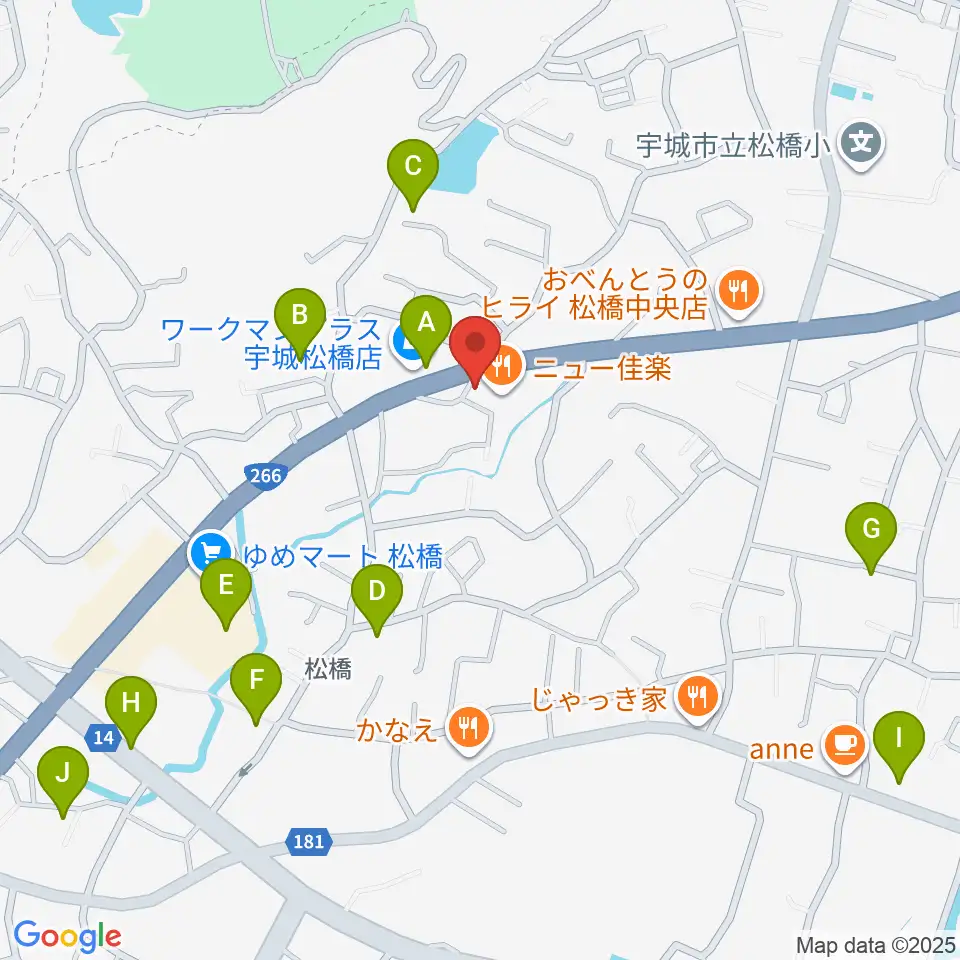 大谷楽器 松橋教室周辺の駐車場・コインパーキング一覧地図