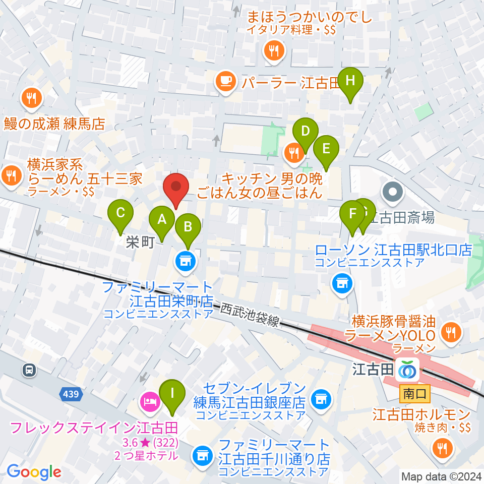 ロックンバナナ1スタジオ周辺の駐車場・コインパーキング一覧地図