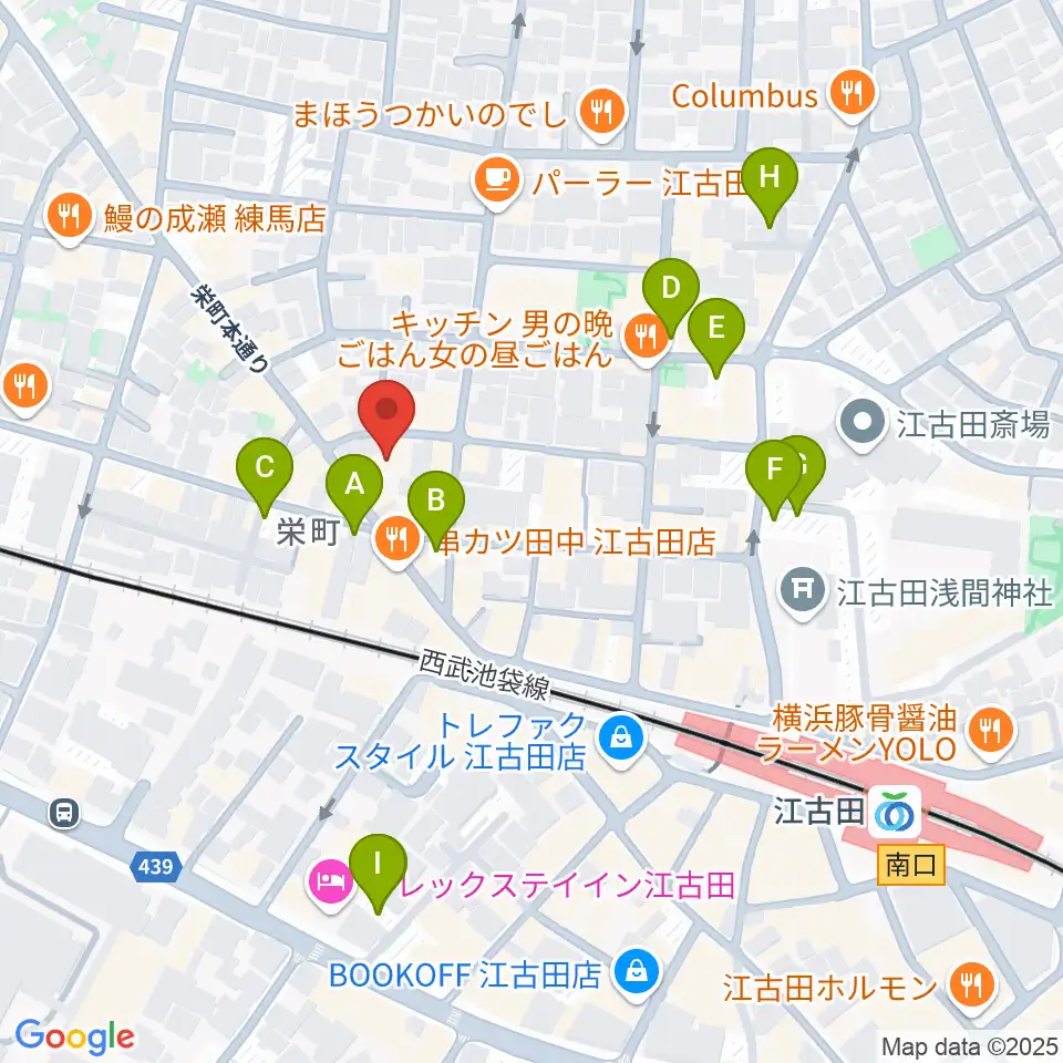 ロックンバナナ1スタジオ周辺の駐車場・コインパーキング一覧地図