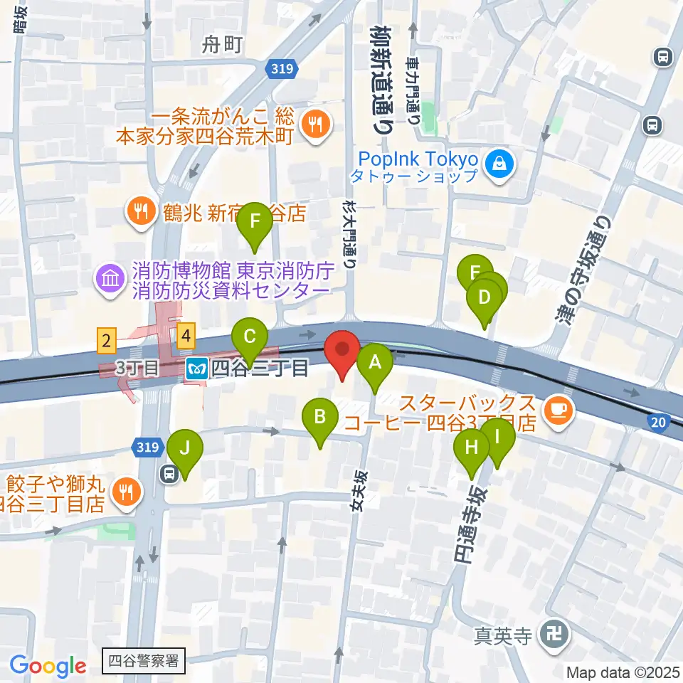 四谷ロータス周辺の駐車場・コインパーキング一覧地図