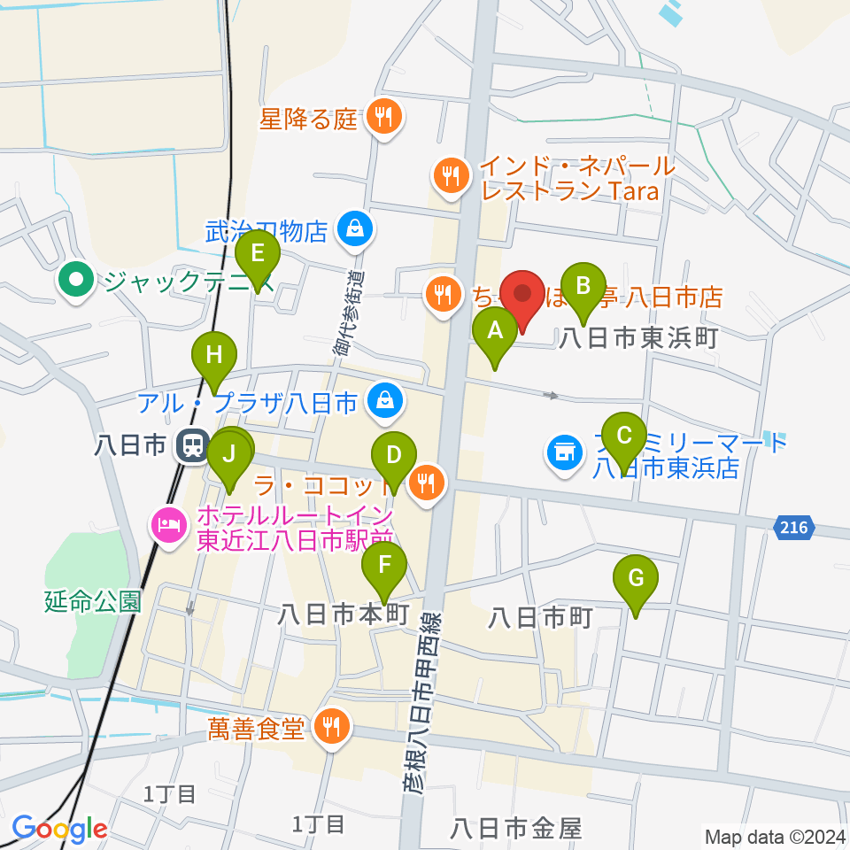 昭和堂楽器周辺の駐車場・コインパーキング一覧地図