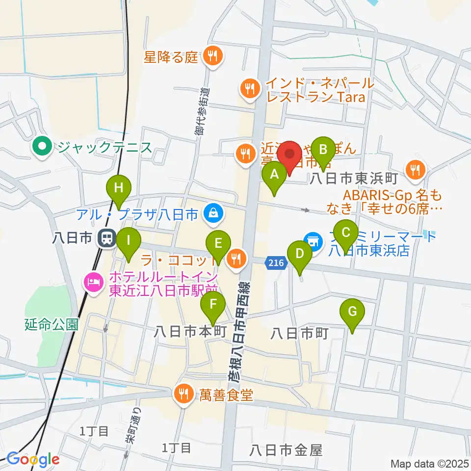 昭和堂楽器周辺の駐車場・コインパーキング一覧地図