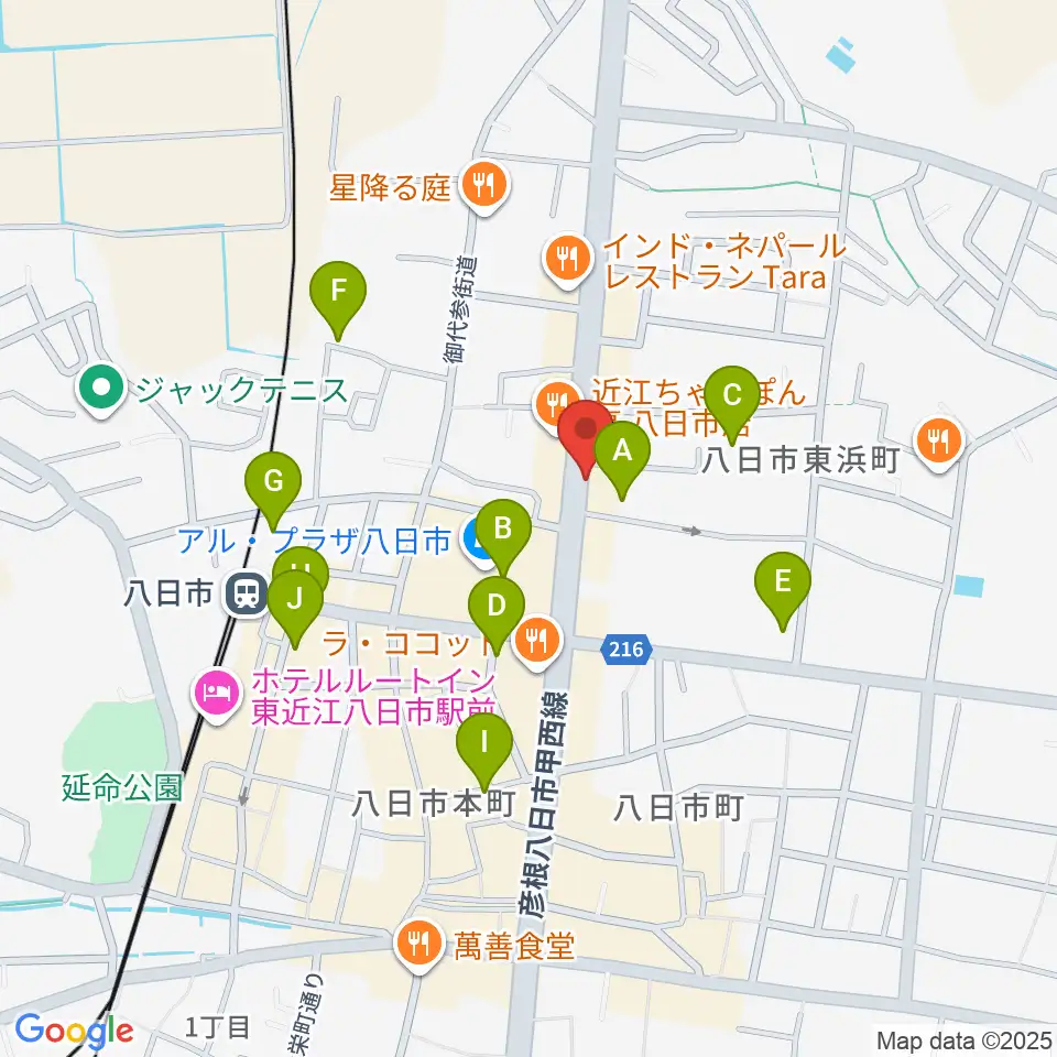 昭和堂楽器周辺の駐車場・コインパーキング一覧地図