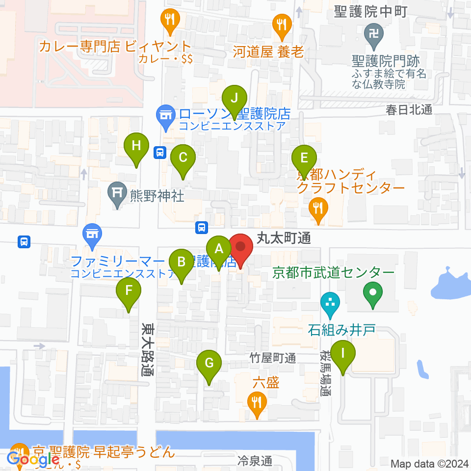 ジャズスポットヤマトヤ周辺の駐車場・コインパーキング一覧地図