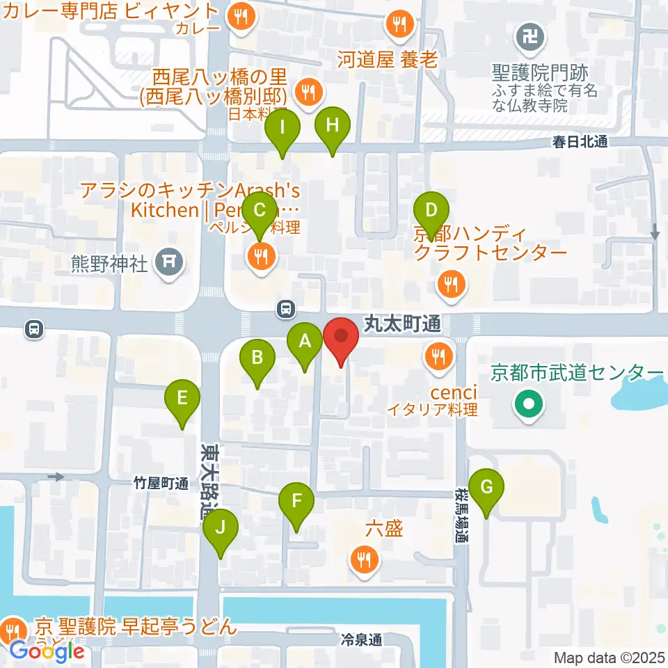 ジャズスポットヤマトヤ周辺の駐車場・コインパーキング一覧地図
