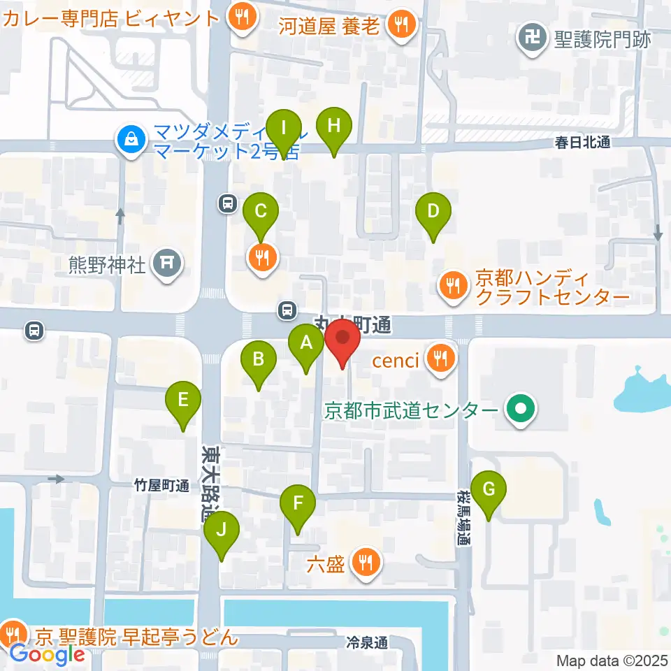 ジャズスポットヤマトヤ周辺の駐車場・コインパーキング一覧地図
