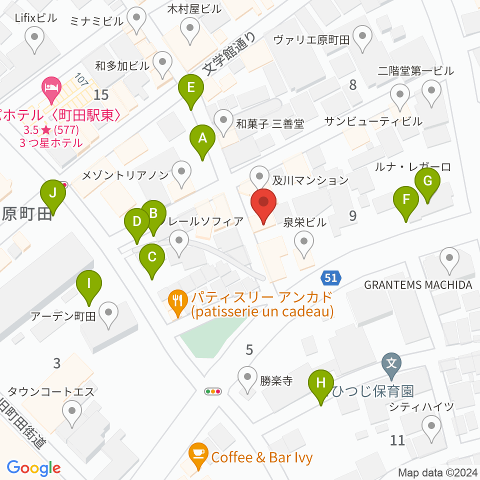 町田ミュージックサロンフォーボイス周辺の駐車場・コインパーキング一覧地図