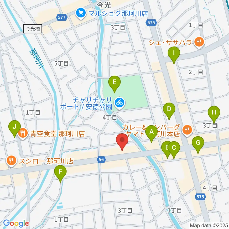 フカノ楽器店 那珂川ピアノ教室周辺の駐車場・コインパーキング一覧地図