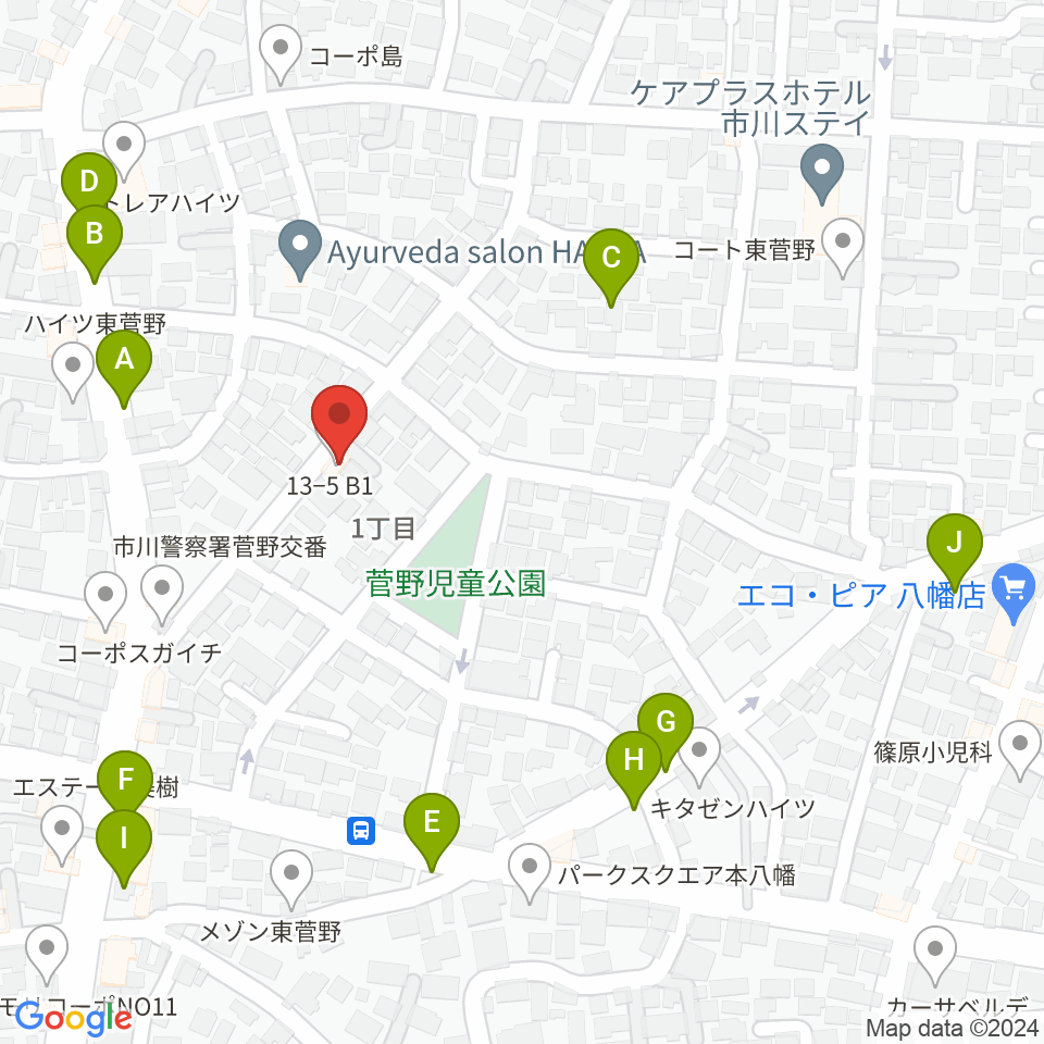 長尾音楽スタジオ周辺の駐車場・コインパーキング一覧地図