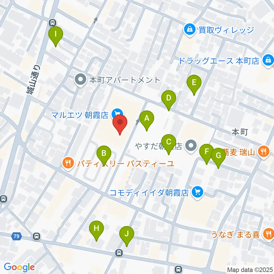 柏屋楽器 朝霞ミュージックセンター周辺の駐車場・コインパーキング一覧地図