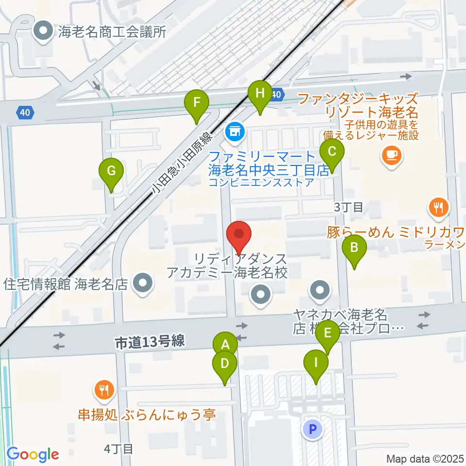 ソルミュージックスクール周辺の駐車場・コインパーキング一覧地図